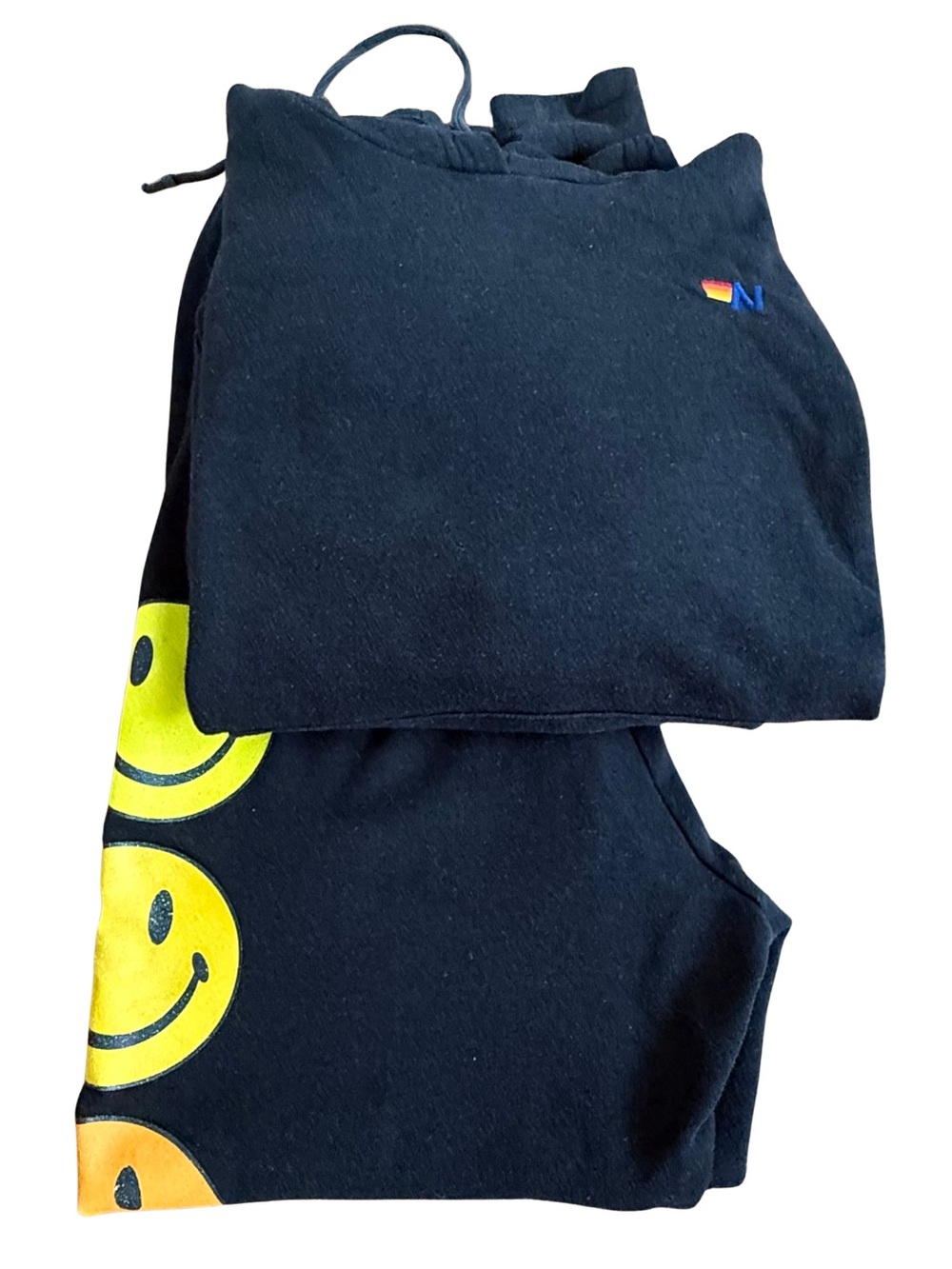 Aviator Nation Black Smiley Hoodie – Size Small – Very Good Con - Picture 2 of 4